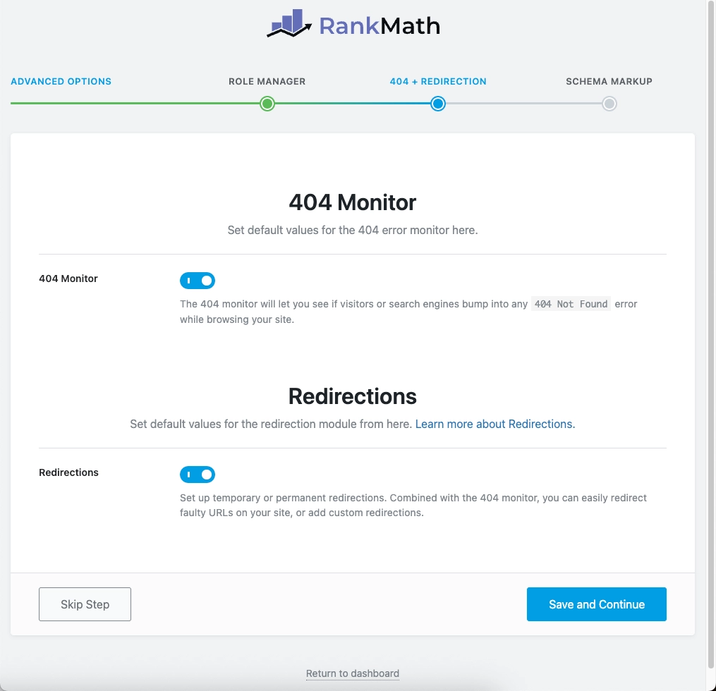 零基础外贸独立站 SEO 指南:Rank Math 保姆级设置与优化教程 16 08 404 redirection 404 监控与重定向