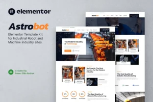 工业机械设备 B2B 独立站 Elementor Kit（教程同款）