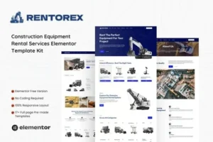 大型工程机械 B2B 独立站 Elementor Kit