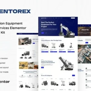 大型工程机械 B2B 独立站 Elementor Kit